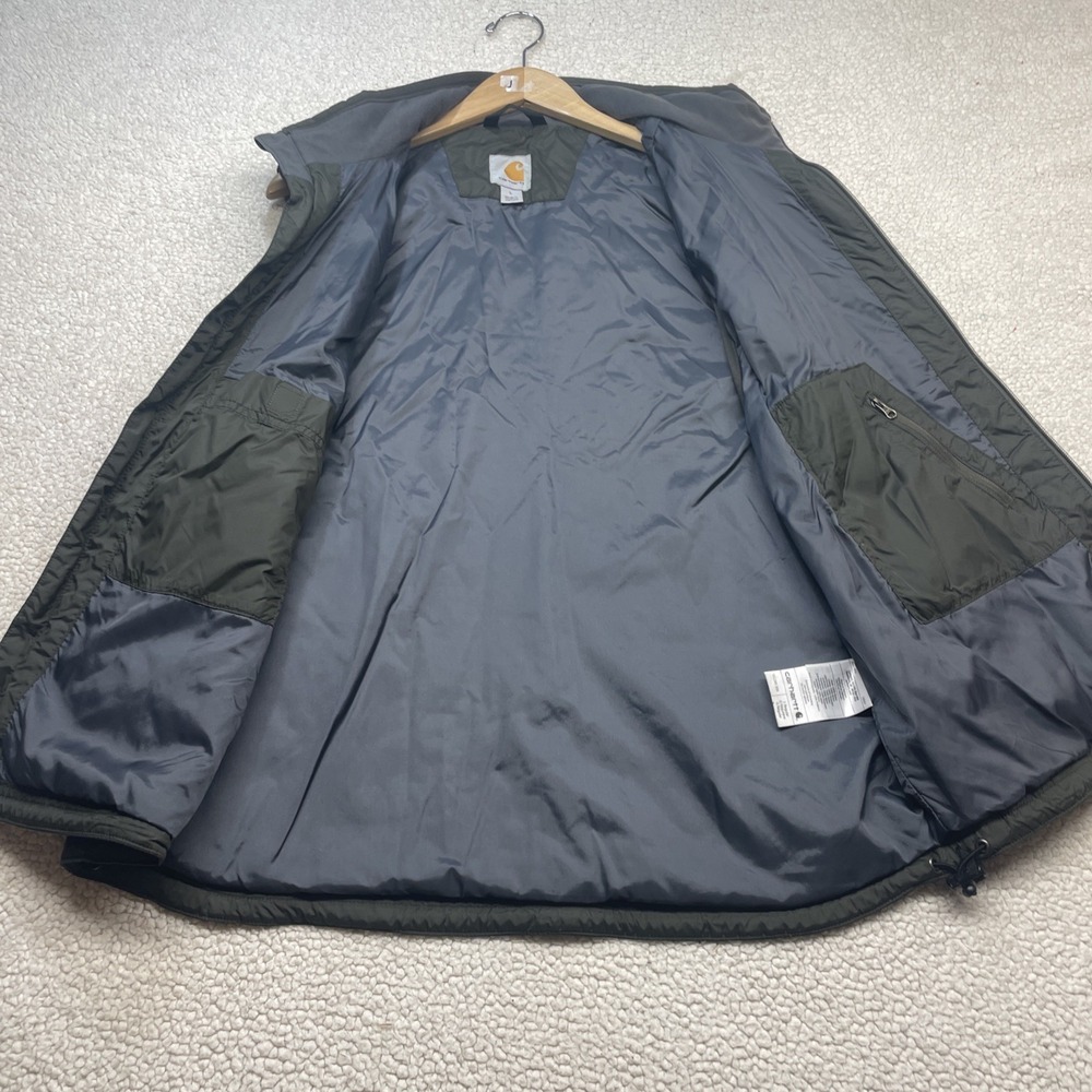 Carhartt Vest Mens L Green 102286 Gilliam Rain Defender Insulated Lightweight - Picture 7 of 10